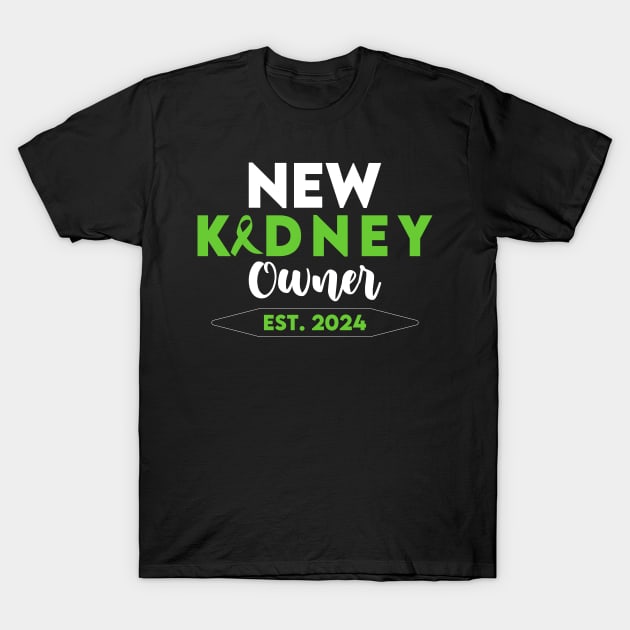 New Kidney Owner EST 2024 T-Shirt by Azz4art